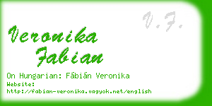veronika fabian business card