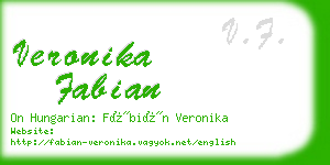 veronika fabian business card